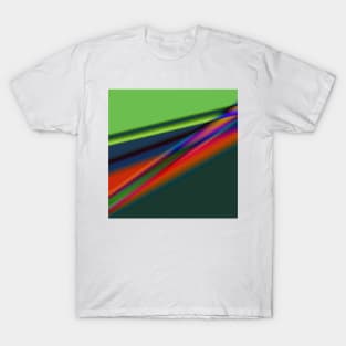 blue green red yellow texture art T-Shirt